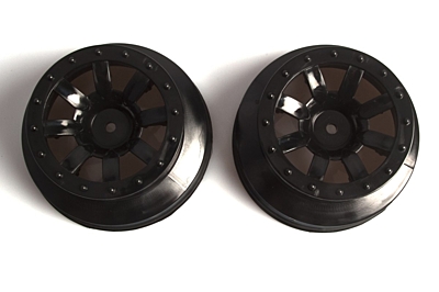 LRP S10 Twister SC Spoke Wheels (Black, 2pcs)