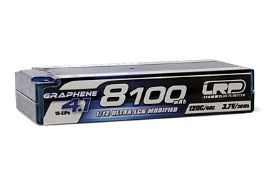 LRP Graphene-4.1 1/12 Ultra LCG 8100mAh 3.7V 1S 120C/60C LiPo (4mm, 159g)