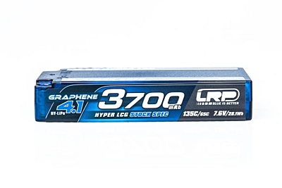 LRP Graphene-4.1 Hyper LCG Stock Spec Shorty 3700mAh 7.6V 2S 135C/65C HV LiPo (5mm, 155g)