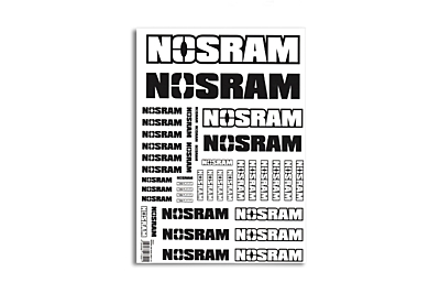 Nosram Logo Sticker Sheet A4 (3pcs)