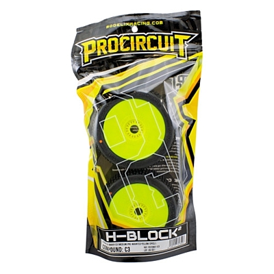 ProCircuit H-Block V2 Buggy C3 (Medium) Pre-Mounted (Yellow, 2pcs)