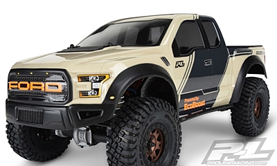 Pro-Line 2017 Ford F-150 Raptor Clear Body for 12.3" (313mm) Wheelbase Scale Crawlers