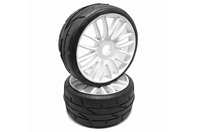 PMT Carved Rally18 Hard Q7 White Rims (1pair)
