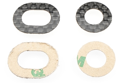 Ultra 1/8 Offroad Carbon Fiber Body Washers (4pcs | for 7-8mm Posts)