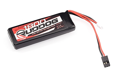 Ruddog RX Straight 1800mAh 7.4V LiPo (89x29x12mm | Onroad)