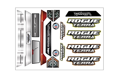 Hobbytech Rogue Terra Stickers (Yellow-Orange)