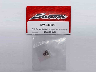 SWORKz Ball Diff Caged Thrust Washer Bearing 2,6x6x1mm Set
