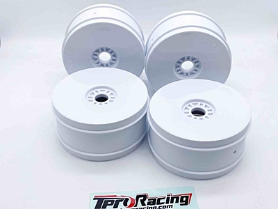 TPRO 1/8 Offroad Dish Pro-XR Race Wheel Medium-Hard (White, 4pcs)
