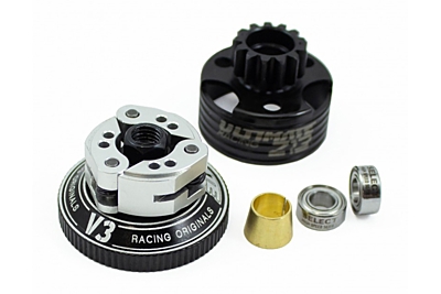 Ultimate Racing Aluminium Compak Clutch System V3 B10 w/ Z13 Clutch Bell and Bearings Set