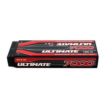 Ultimate Racing Graphene 7000mAh 7.6V 2S 120C HV LiPo (5mm, 278g)