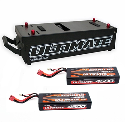 Ultimate Racing Starter Box Combo with 2x 7.4V. 4500mAh 60C LiPo Battery Stick T-Dean