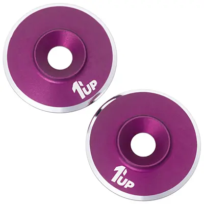 1up Racing 7075 LowPro Wing Washers - Purple (2pcs)