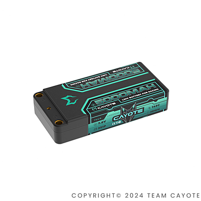 CAYOTE Racing Shorty 5000mAh 7.6V 2S 145C HV LiPo (5mm, 179g)