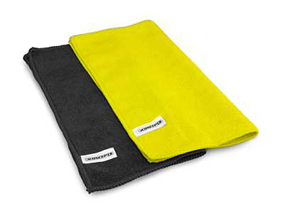 Dirt Racing Products Microfiber Towel - Black / Yellow