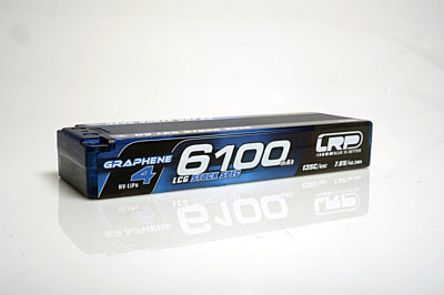 LRP Graphene-4 LCG Stock Spec 6100mAh 7.6V 2S 135C/65C HV LiPo (5mm, 273g)