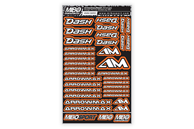 Arrowmax/Dash Design Pre-Cut Stickers by MM (7 Color Options, Larger A5 size)