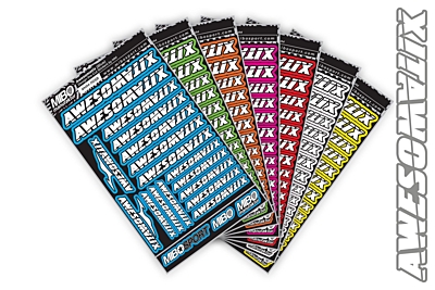 Awesomatix Design Pre-Cut Stickers by MM (7 Color Options, Larger A5 size)