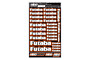 Futaba Design Pre-Cut Stickers by MM (Orange, Larger A5 size)