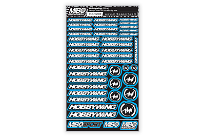 Hobbywing Design Pre-Cut Stickers by MM (7 Color Options, Larger A5 size)