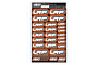 LRP Design Pre-Cut Stickers by MM (Orange, Larger A5 size)