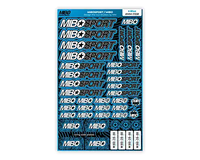 MIBOSPORT/MIBO Design Pre-Cut Stickers by MM (9 Color Options, 42 Stickers)