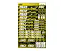 MIBOSPORT/MIBO Design Pre-Cut Stickers by MM (Yellow, 42 Stickers)