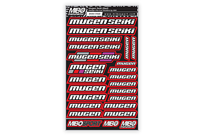 Mugen Seiki Design Pre-Cut Stickers by MM (7 Color Options, Larger A5 size)