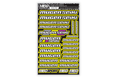 Mugen Seiki Design Pre-Cut Stickers by MM (7 Color Options, Larger A5 size)