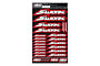 SWORKz Design Pre-Cut Stickers by MM (Red, Larger A5 size)