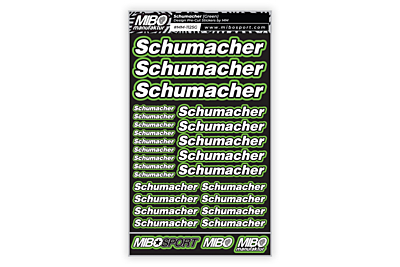 Schumacher Design Pre-Cut Stickers by MM (7 Color Options, Larger A5 size)