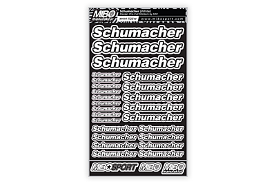 Schumacher Design Pre-Cut Stickers by MM (7 Color Options, Larger A5 size)