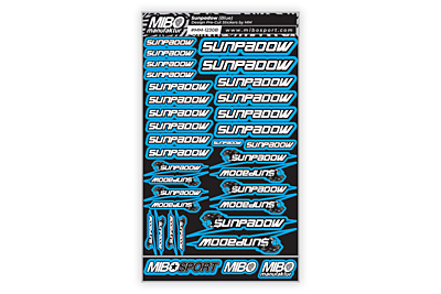 Sunpadow Design Pre-Cut Stickers by MM (7 Color Options, Larger A5 size)