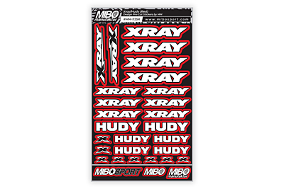 XRAY/HUDY Design Pre-Cut Stickers by MM (7 Color Options, Larger A5 size)