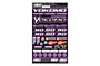 Yokomo Drift Design Pre-Cut Stickers by MM (Purple, Larger A5 size)