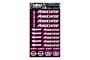 Associated/Reedy Design Pre-Cut Stickers by MM (Pink, Larger A5 size)