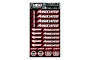Associated/Reedy Design Pre-Cut Stickers by MM (Red, Larger A5 size)