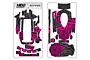 Sanwa M17 Pre-Cut Sticker Skin by MM (Pink)