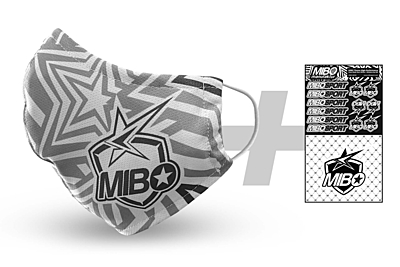 MIBO Theme High-Performance Face Mask Ears White + Stickers by MM