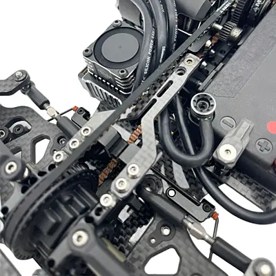 RC Maker SlimFlex 1.6mm Carbon Topdeck Set for Yokomo BD12 (w/Screws)
