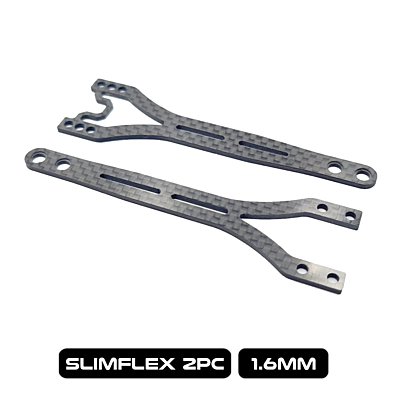 RC Maker SlimFlex 1.6mm Twin Topdeck Set for Xray X4 (2pcs)