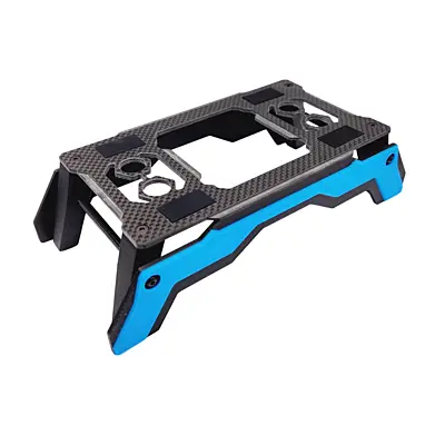 RC Maker 3D Pro Carbon Car Stand for 1/10th Offroad & No Prep (Blue)