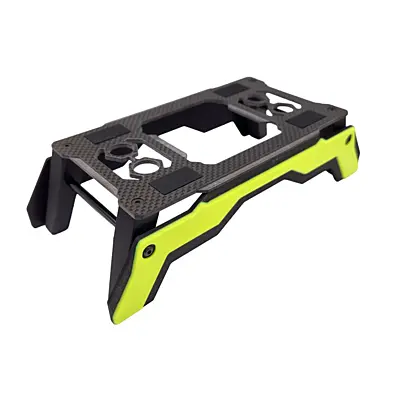 RC Maker 3D Pro Carbon Car Stand for 1/10th Offroad & No Prep (Yellow)