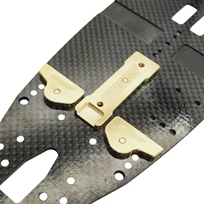 RC Maker Brass LCG Rear Chassis Weights for Awesomatix A800R (2pcs, 6.7g each)