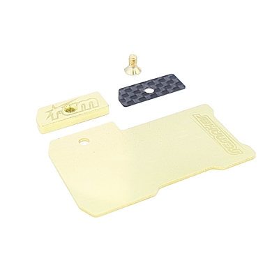 RC Maker Floating Electronics Weight Plate Set for Yokomo BD10 SlimFlex Chassis (Brass)