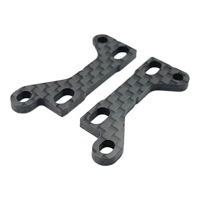 RC Maker Carbon Wide Upper Bulkhead for Mugen MTC-2R (Less Caster in Rear and Wider, 2pcs)