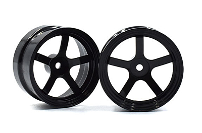 Reve D Competition Drift Wheel "DP5" Black (Offset 6mm, 2pcs)