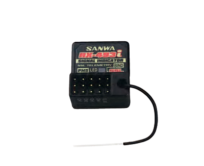 Sanwa RX-493i (FH5/FH5U) Waterproof Telemetry Receiver with Signal Indicator