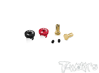 T-Work's Polarity Heatsink Connector 5mm (Red/Black)