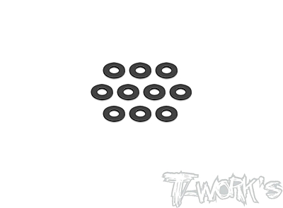 T-Work's Aluminum Shim 3.5 x 8.5 x 0.75mm Black (10pcs)