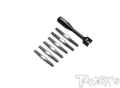 T-Work's Titanium Turnbuckle Set for Sworkz S14-4C (6pcs)